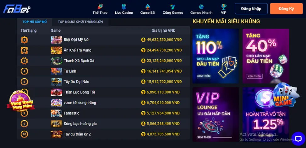 Sự bùng nổ của game slot và bắn cá trực tuyến tại 39go99 Casino